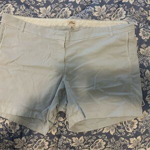 J. Crew Women's Light Blue Shorts 7 in size 22